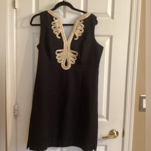 lilly pulitzer black dress size 14
